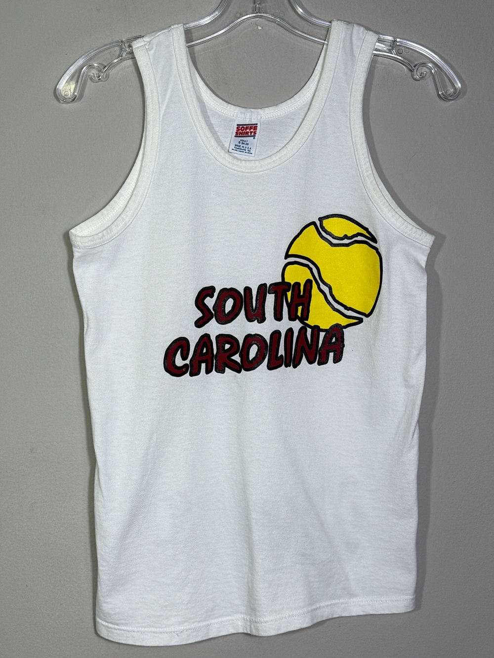 Vintage Y2K South Carolina Gamecocks Soffe Tennis Tank Top USA Made Size Small